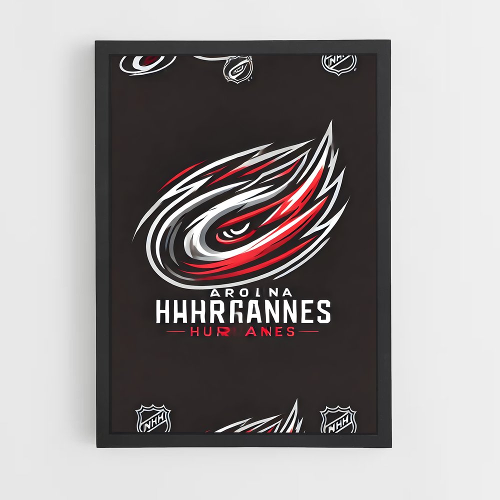 Poster L'Ouragan Carolina – affiche Hockey sur glace (vue 2)